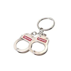 Supreme Silver Handcuff Keychain
